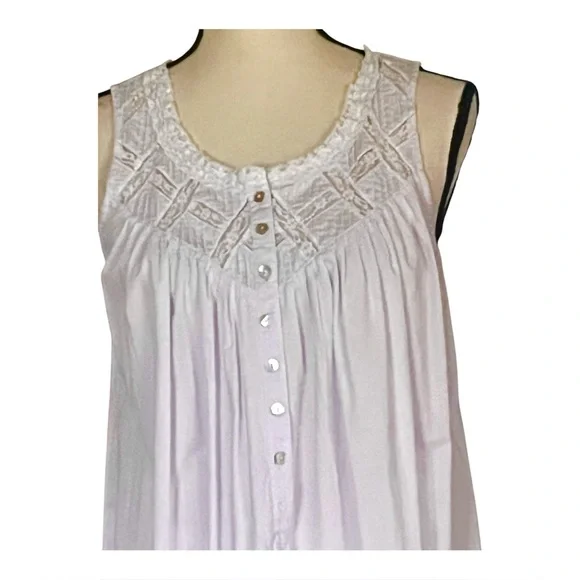 VTG. Eileen West Moonlight Sonata Pale Lavender Long Nightgown & Robe. PS. - Picture 7 of 16